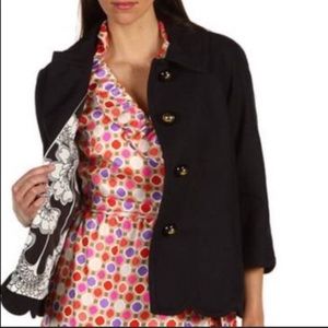 Kate Spade Navy Scalloped Blazer